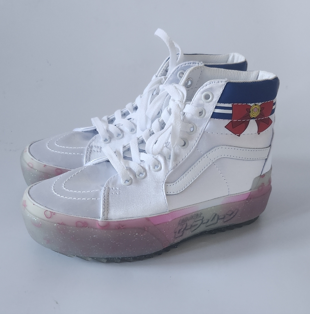 Rare Vans Sk8-Hi Stacked Pretty Guardian Sailor Moon edition 7.5